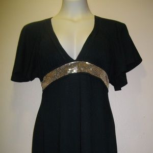 South Pole Short Sleeve Modal Black M Mini Dress -- Final Price